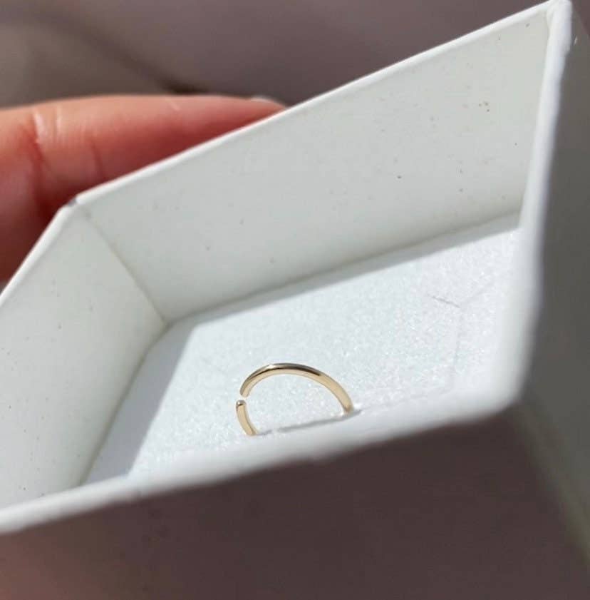 AVA Handmade Jewelry – Großhandel Hoops – Endlose winzige Reifen; Nasenring; Nasenring; Nasenpiercing Ring; Goldener Nasenring; silberner Nasenring; winziger Nasenring; 6 mm; 7 mm; 8 mm; 9 mm; 10 mm0