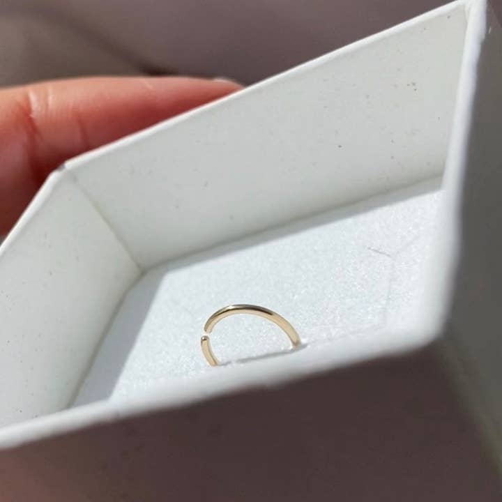 AVA Handmade Jewelry – Großhandel Hoops – Endlose winzige Reifen; Nasenring; Nasenring; Nasenpiercing Ring; Goldener Nasenring; silberner Nasenring; winziger Nasenring; 6 mm; 7 mm; 8 mm; 9 mm; 10 mm