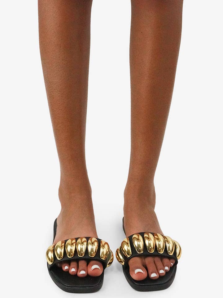 Lemonade Shoes - Wholesale Sandals - Women's - I SEE GOLD - Resort '25 Sandal, Gold Accents6
