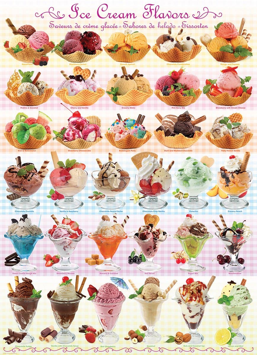 Eurographics Puzzles USA - Vente Puzzle – adulte - Parfums de glace1