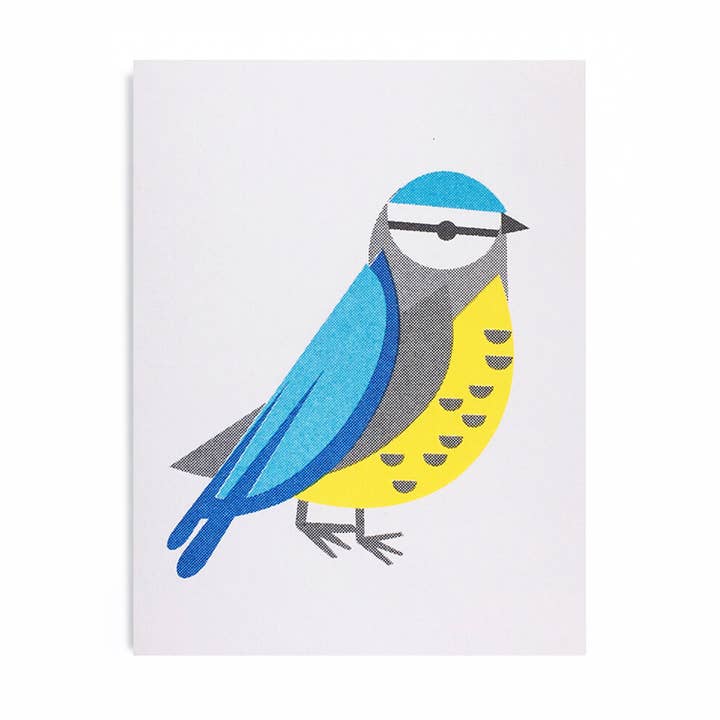 Blue Tit Mini Card for wholesale by Scout Editions