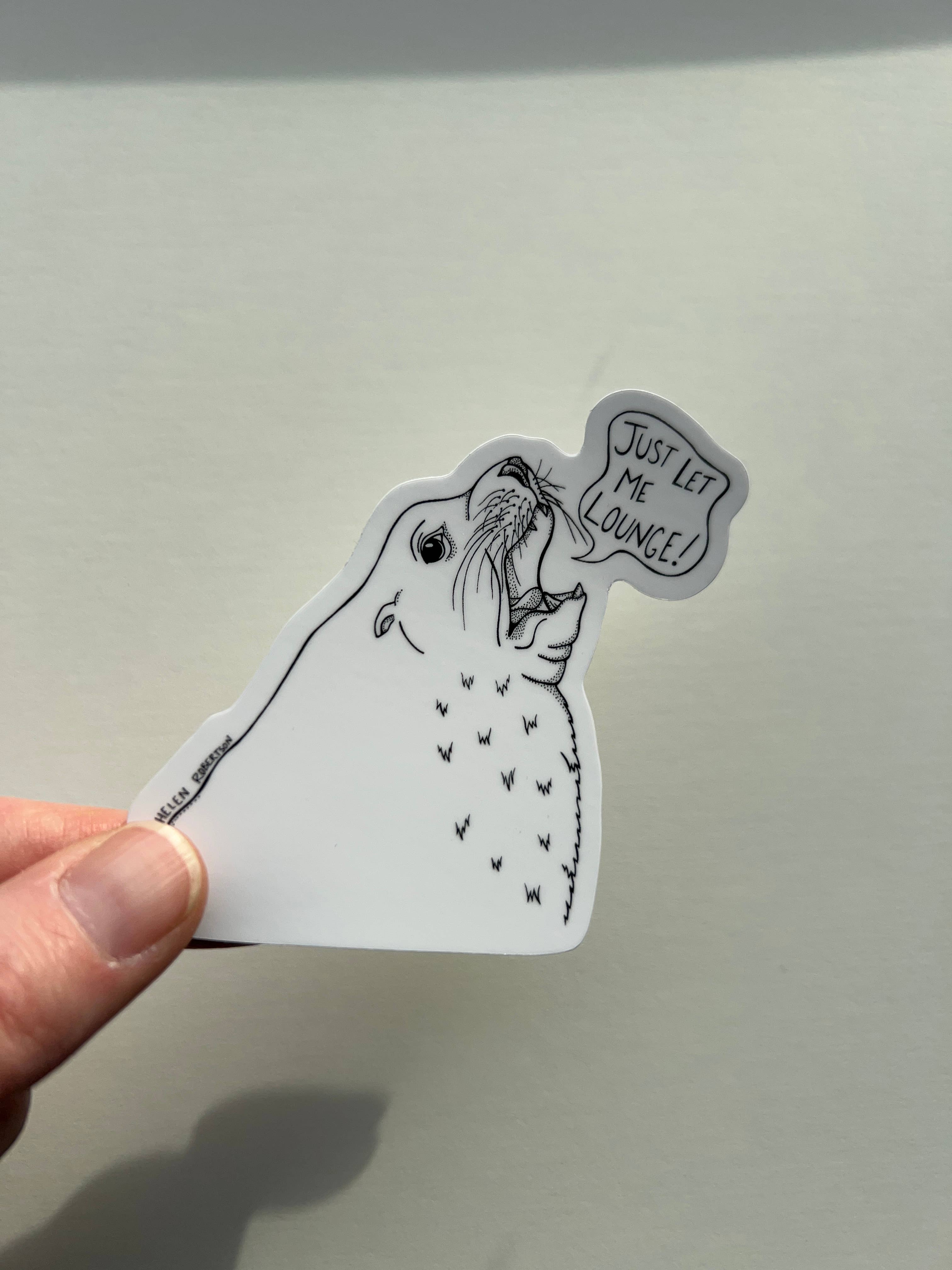 Seven Herons Studio - Wholesale Sticker - Lounging Sea Lion2