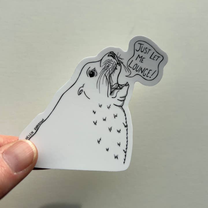 Seven Herons Studio - Wholesale Sticker - Lounging Sea Lion2