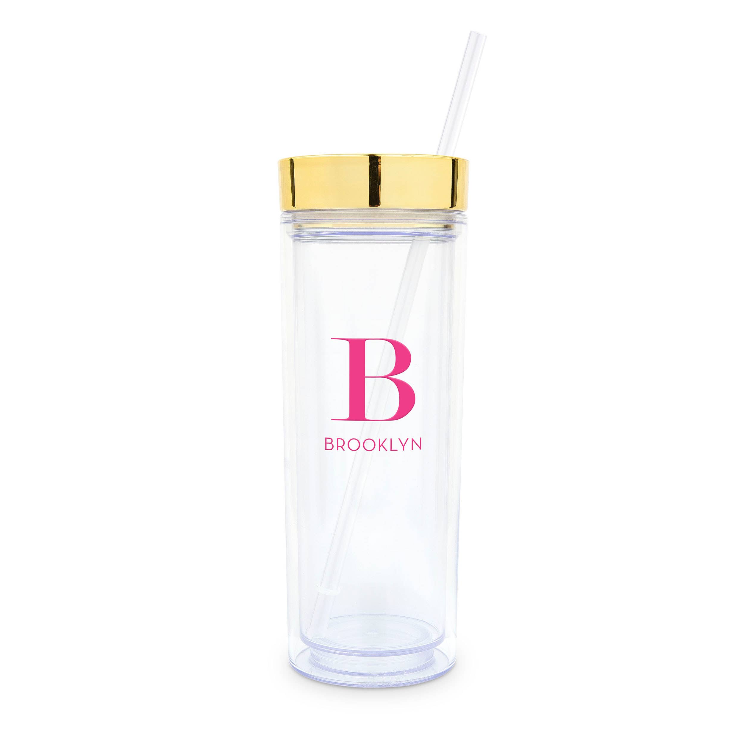 Weddingstar Inc. – wholesale Insulated mug/tumbler – 17 oz. Insulated Plastic Drink Tumbler-Modern Serif Monogram14