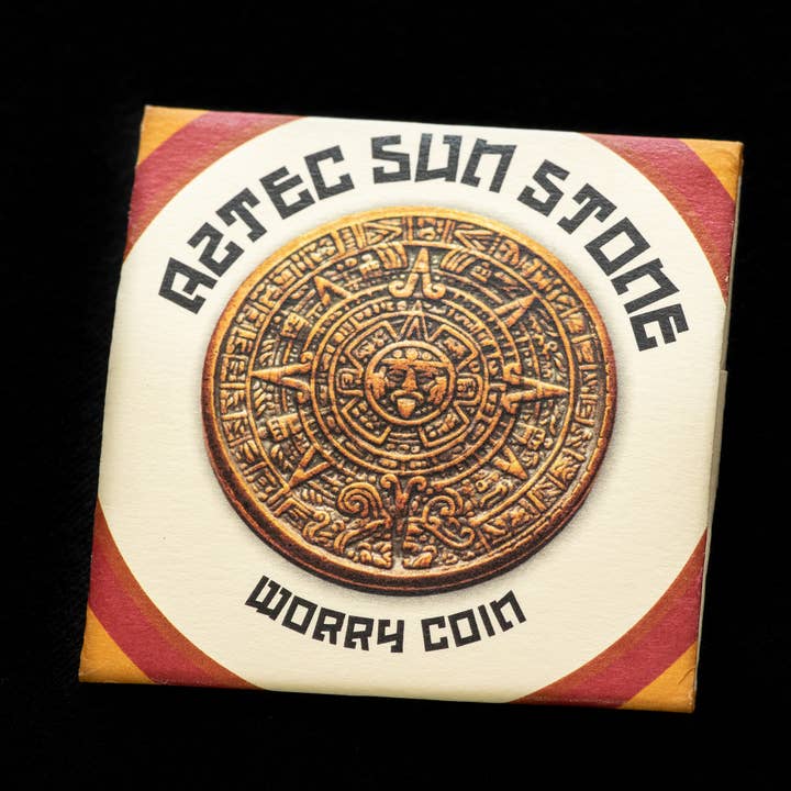 Shire Post Mint - Vente Jeton/pièce de collection - Calendrier Aztec Sun Stone - Pièce d'inquiétude en cuivre3