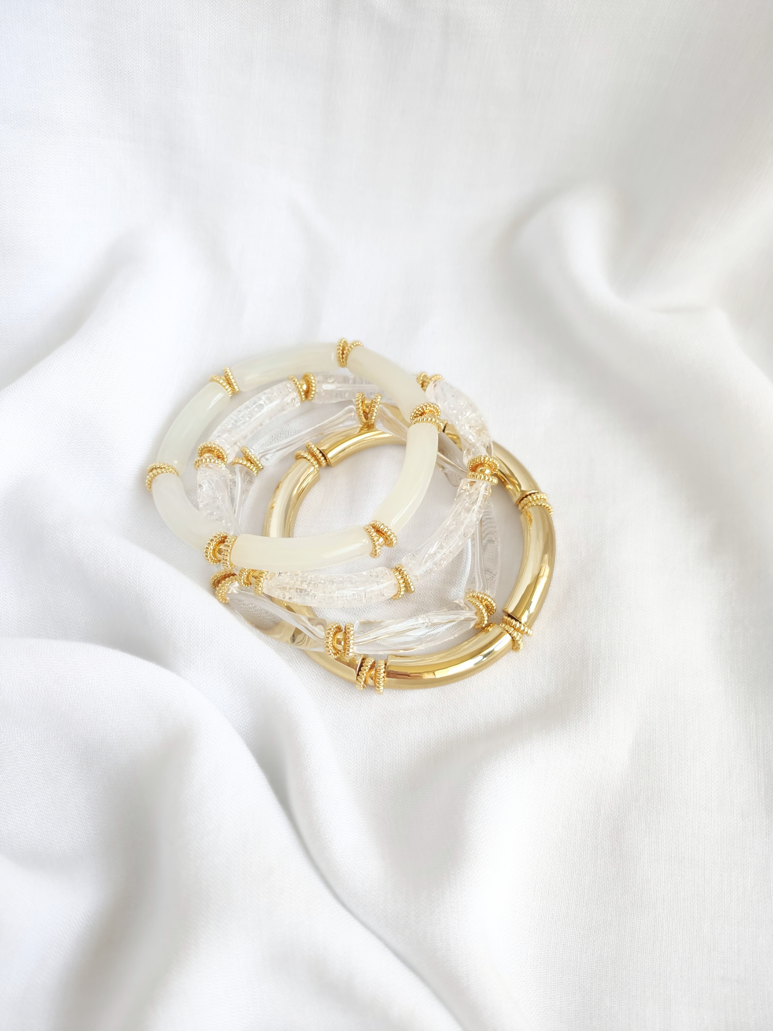 L'Atelier d'Artémis - Venta al por mayor Pulsera de cuentas - Pulsera elástica SALMA22