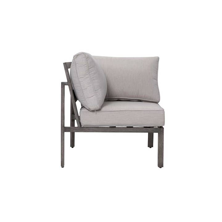 Light Gray Walsh 4-Piece Aluminum Sectional Sofa Set for wholesale on Faire10