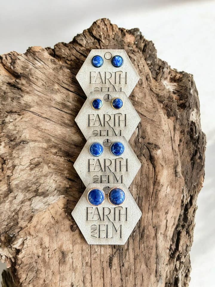 Sodalite in Metal Settings for wholesale by Earth & Elm
