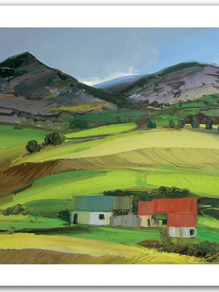 NC423 Blick von der Ffestiniog Road - Sarah Carvell für den Großhandel von Cardiau Nico Cards