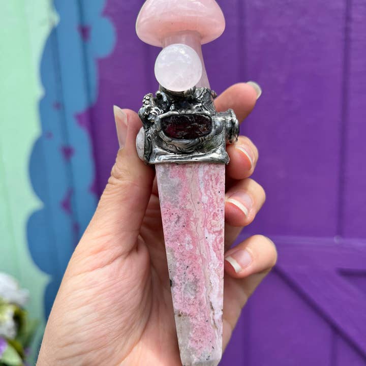 Aurafy - Wholesale Spirituele steen/kristal - Totem met octopuspaddestoelen, spiritueel hulpmiddel4