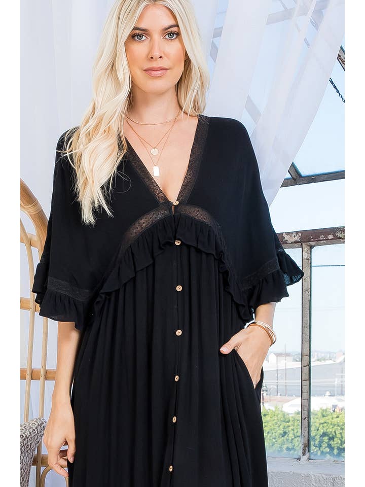 Sweet Lovely by Jen - Vente Cache-maillot – femme - ROBE CACHE-CŒUR MAXI11