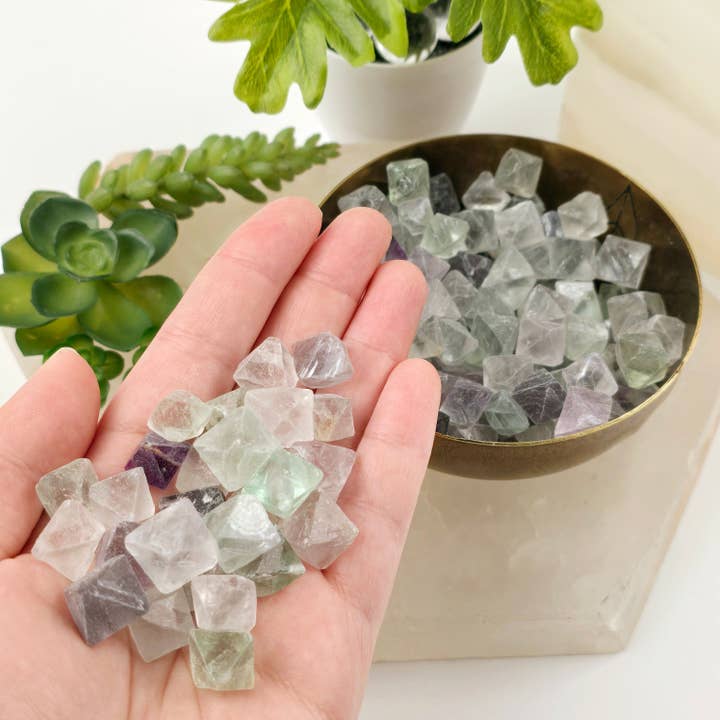 Fluorite Crystal Octahedrons - By the Pound Bulk Crystals for wholesale by Rock Paradise