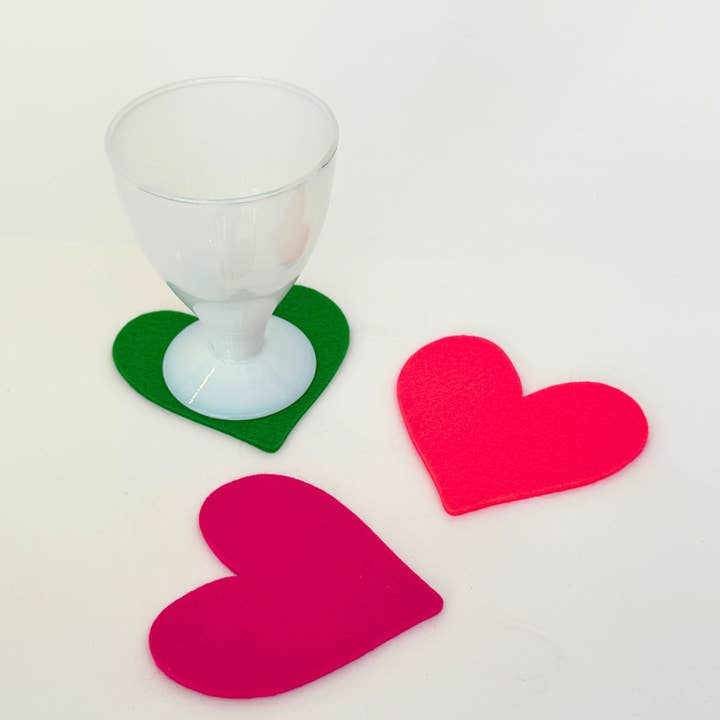 SteMargScot - Wholesale Coasters - Heart Wool Coasters1