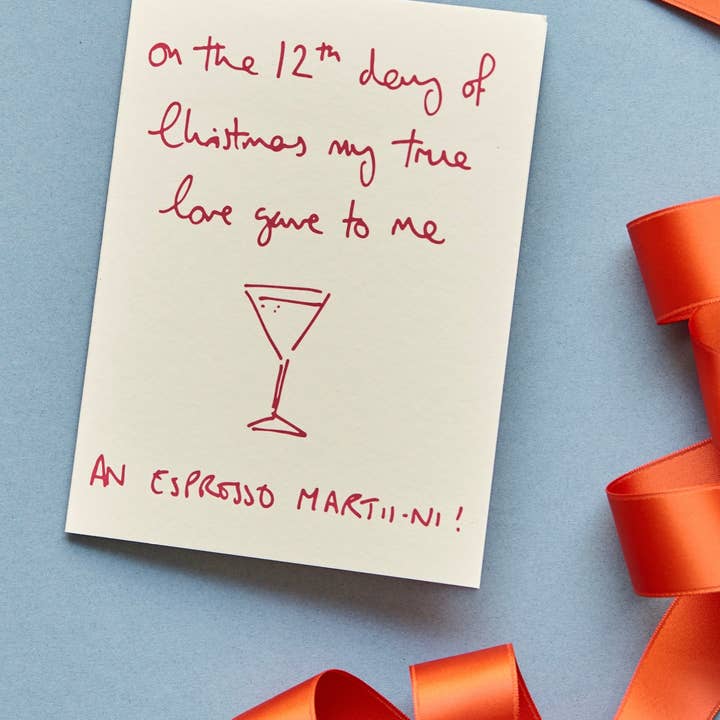 Heather Evelyn - Wholesale Christmas Card - Espresso Martini Christmas Card1