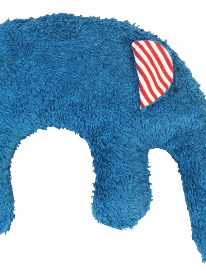 Cuscino da coccole biologico ed ecologico per bambini a forma di elefante EL-312/PE per la vendita all'ingrosso da parte di Pat & Patty