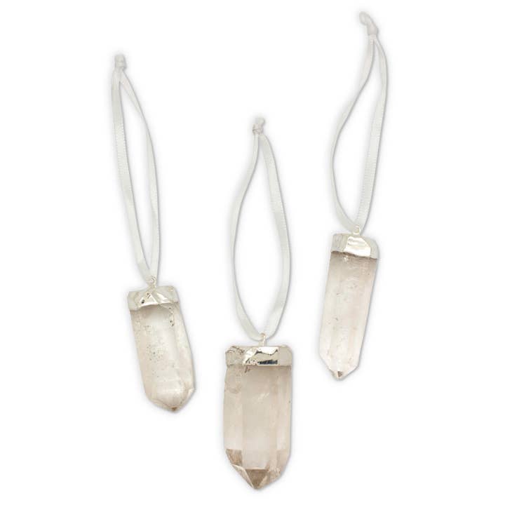 Crystal Holiday Ornament Set | Quartz for wholesale by Hiouchi Jewels | Rose & Bolt Grateful Dead Jewelry