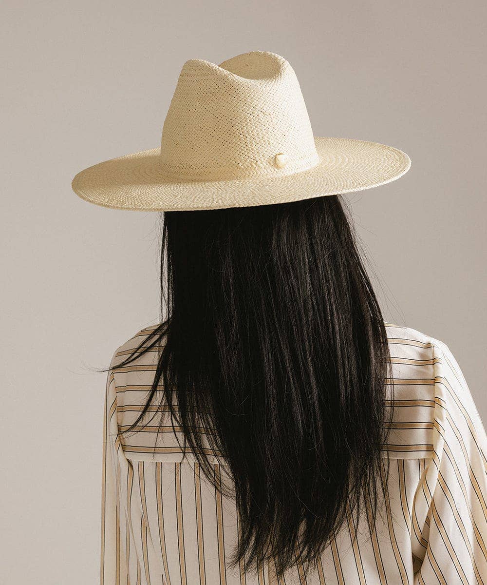 Naturale Cappello a Tesa Larga in Paglia Faye Fedora in vendita all'ingrosso su Faire4