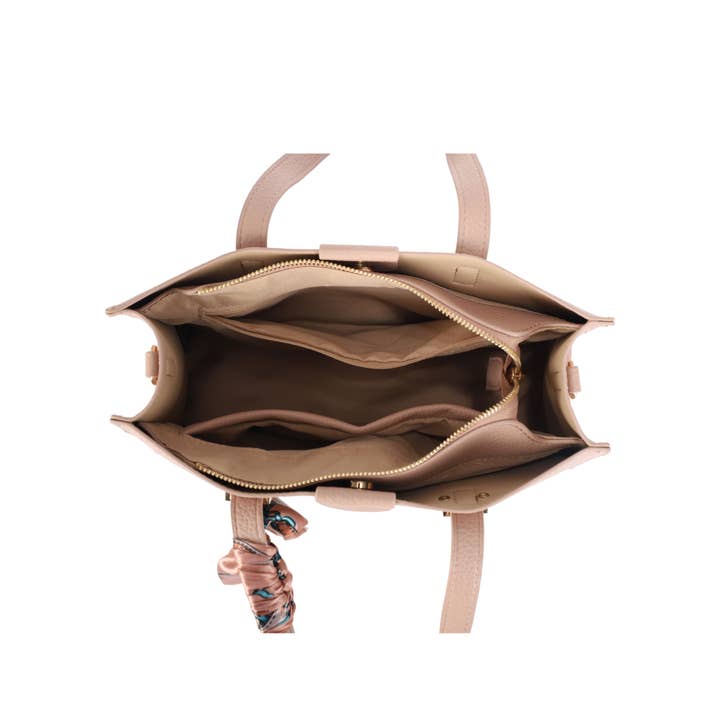 KAYLA+AVA - Wholesale Satchel - Women's - MONIQUE SATCHEL WITH SCARF HANDLE ACCESSORY3