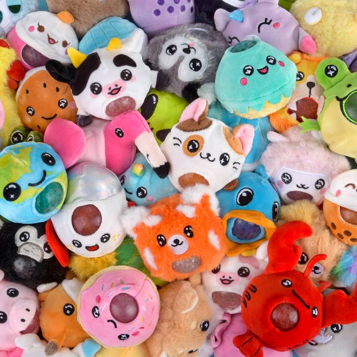 La Luna Bella - Toys - Wholesale Stuffed/Plush Toy - Kids & Baby - Squeezy Bead Plush Assortment 3" 24pcs/unit LLB Plush Toys