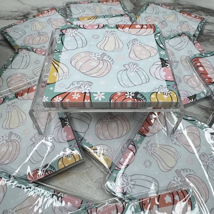 Hive Supply - Wholesale Sticky Notes - The Sticky Note Collection - Pumpkin Fall Floral3