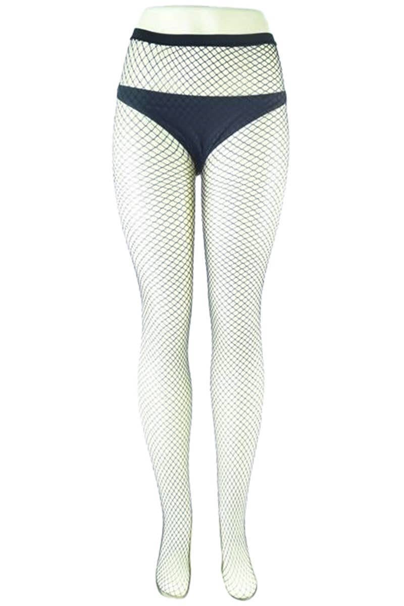 NERO Calze a rete diamantate trasparenti a vita alta con taglio francese in vendita all'ingrosso su Faire1