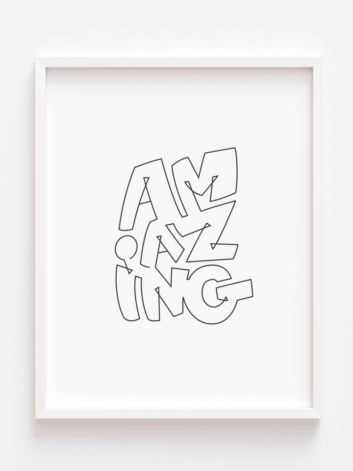 Impressões tipográficas incríveis (5x7) por atacado de happyhealthyhumans