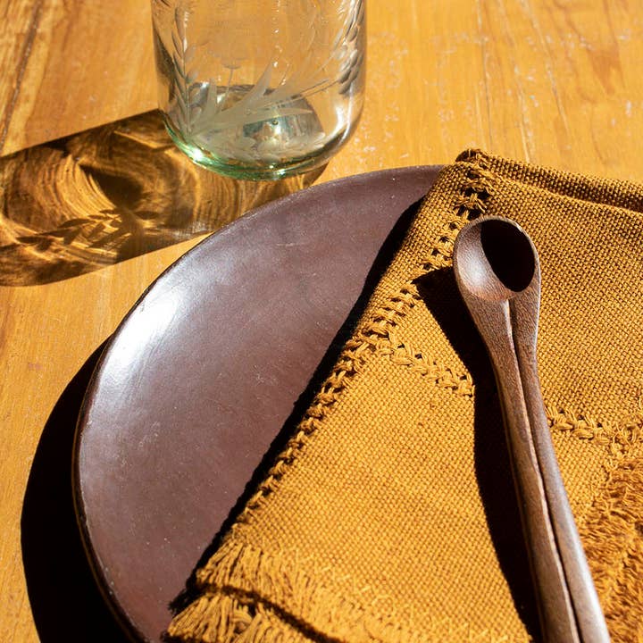 P.I.Project America - Wholesale Dinner & Cloth Napkin - Serviettes en coton tissées à la main - Ocre6