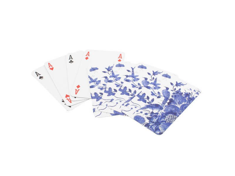 MUSEUM WEBSHOP – Großhandel Spielkarten – Spielkarten mit Delfter Blau Vögeln1