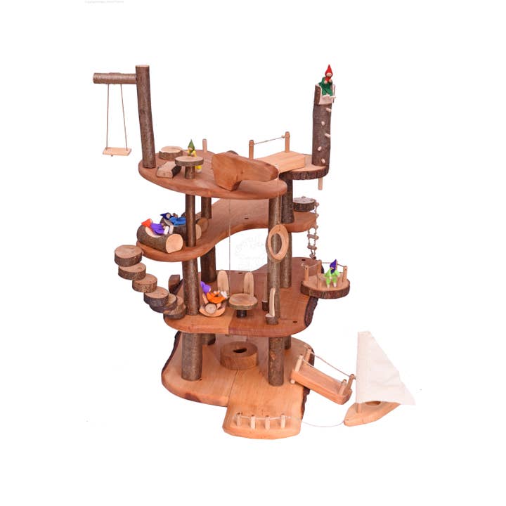 Little Poland Gallery - Wholesale Wood Toy - Kids - Magic Wood Tree House in Parts3