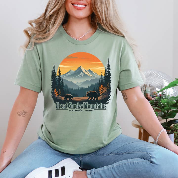 Great Smoky Mountains National Park T-Shirt for wholesale by Top Knot Apparel
