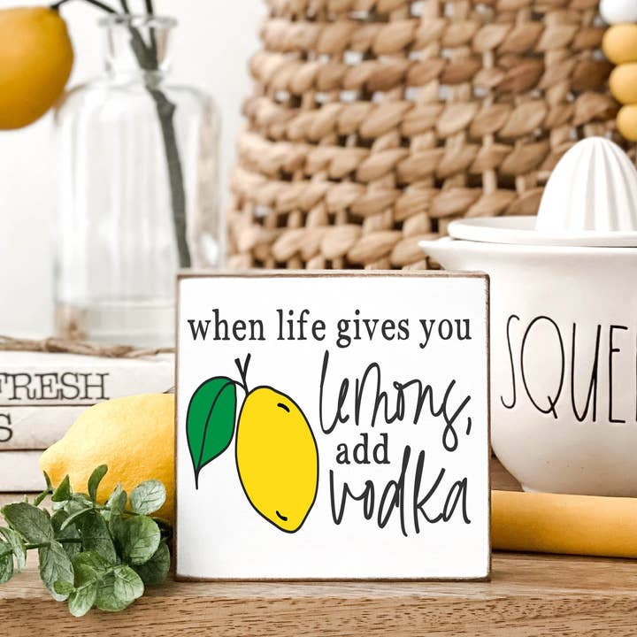 Mini Lemon Signs for wholesale by Teele and Co.