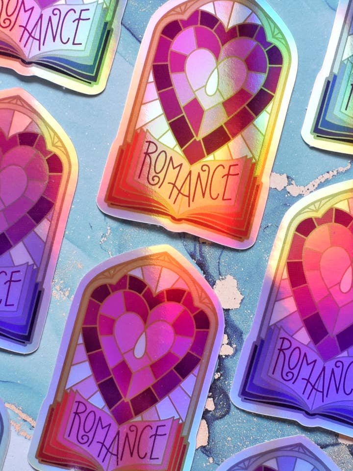 Romance - Windows Of Wonder Series - Holographic Sticker for wholesale by Felfira Moon Designs