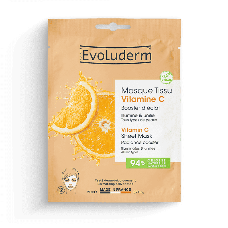 Evoluderm - Wholesale Skincare Face Mask - Vitamin C Radiance Boosting Fabric Mask0