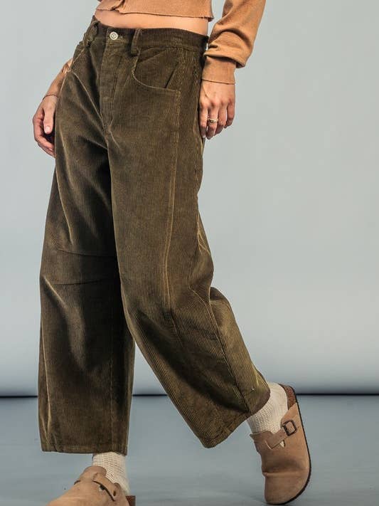 Urban Daizy - Wholesale Pants - Women's - Corduroy Barrel Jeans