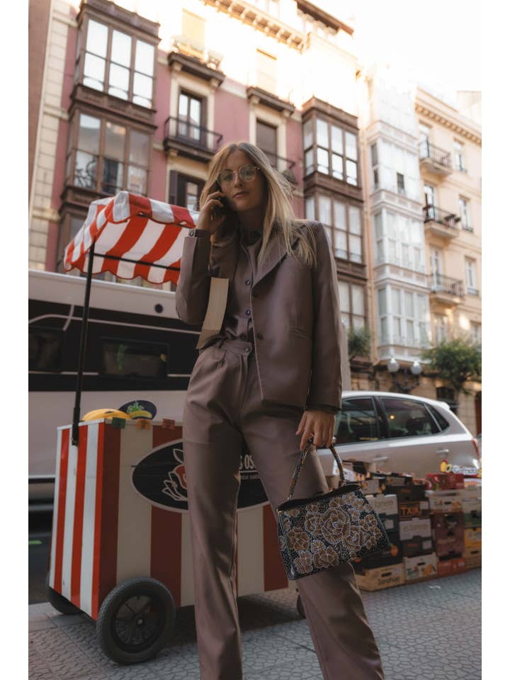 Lacerf - Wholesale Blazer - Women's - Ambrose Blazer Brown-Handmade And Tailor-Made Creations