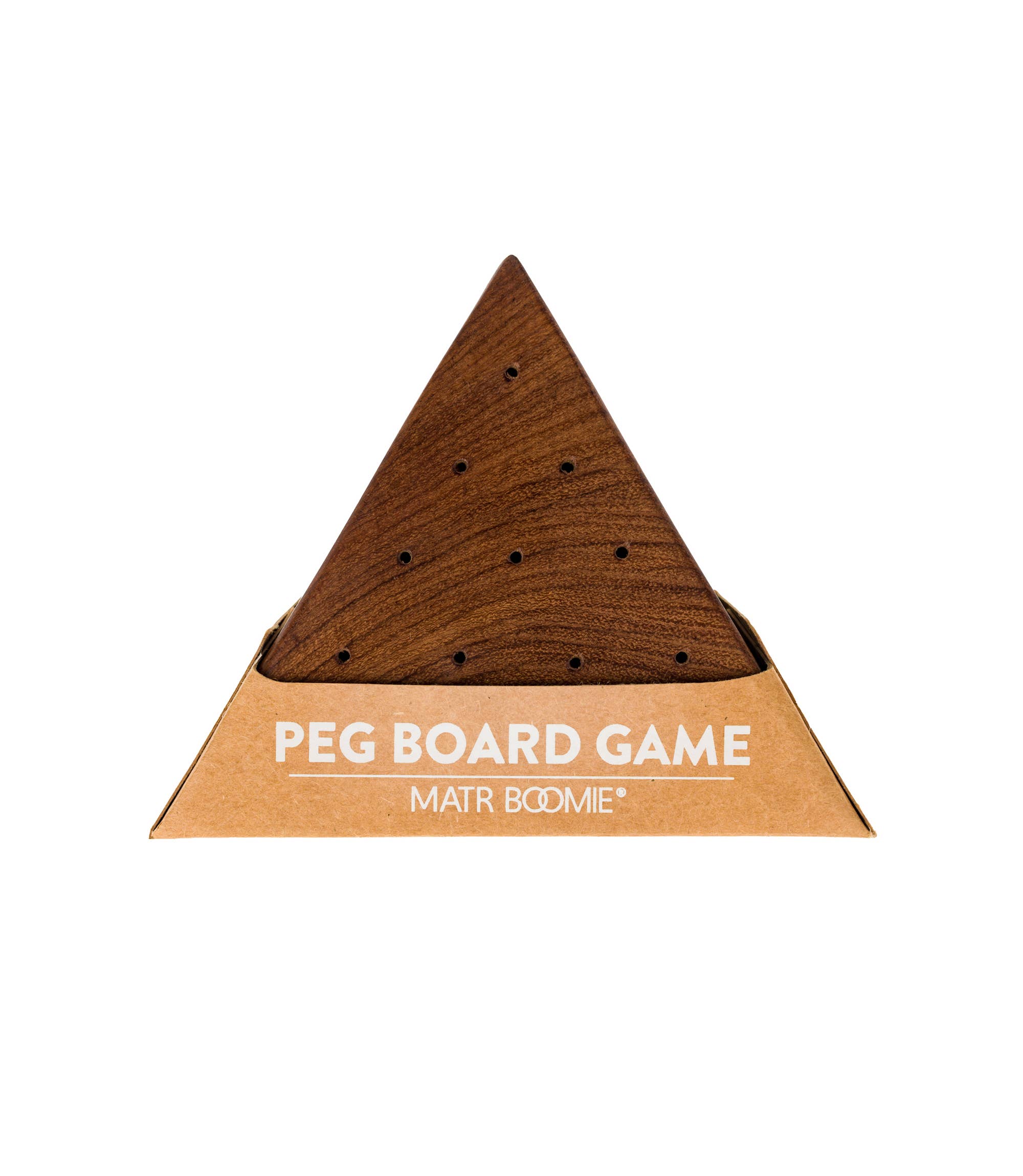 Matr Boomie Fair Trade - Wholesale Board Game - Triangle Peg Board Game - Handcrafted Wood2