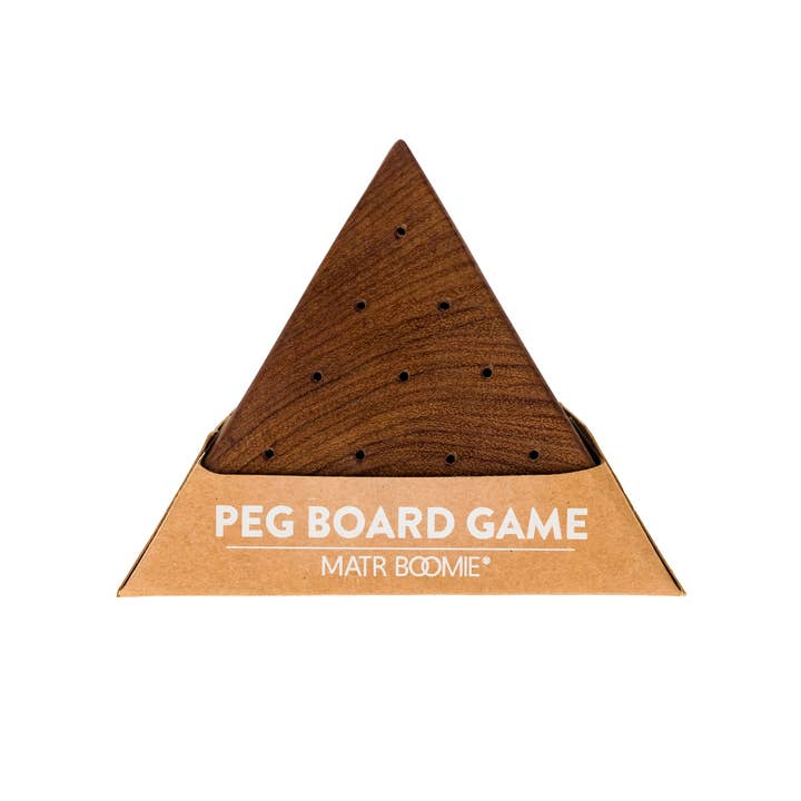Matr Boomie Fair Trade - Wholesale Board Game - Triangle Peg Board Game - Handcrafted Wood2