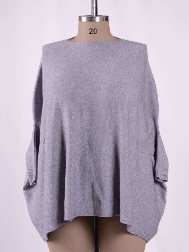 Zacht gebreide trui met vleermuismouwen - 2700 voor wholesale door Jeld Wholesale