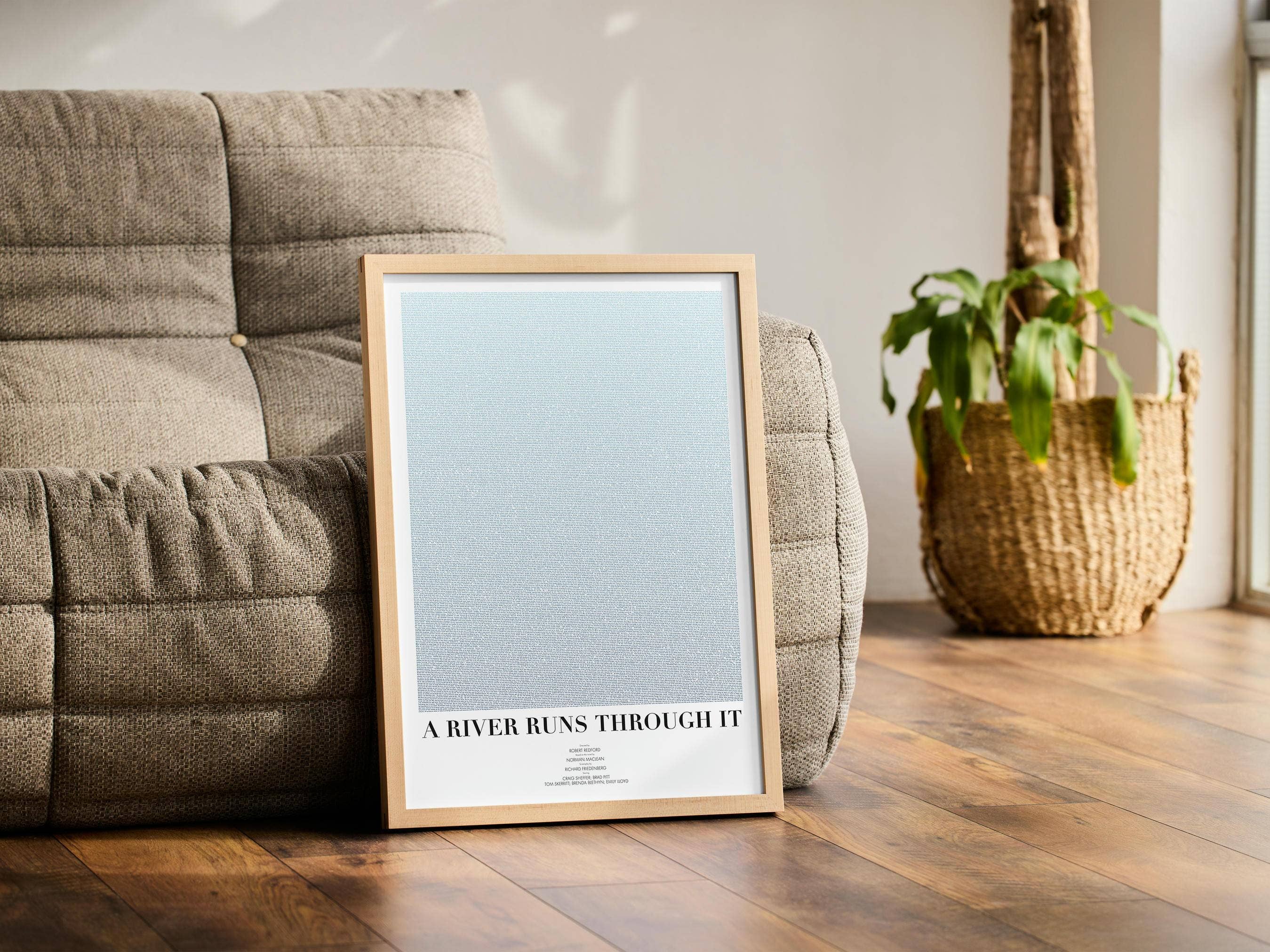 Fade Out Prints – wholesale Art print – A River Runs Through It Film Script Movie Poster6