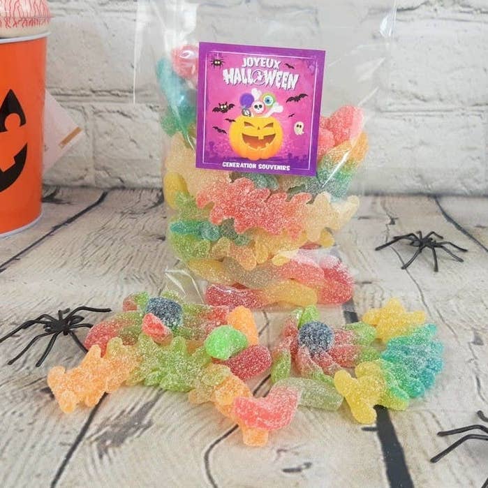 Génération Souvenirs - Wholesale Gummy - Halloween candy bag - Sour beasts - 150g0