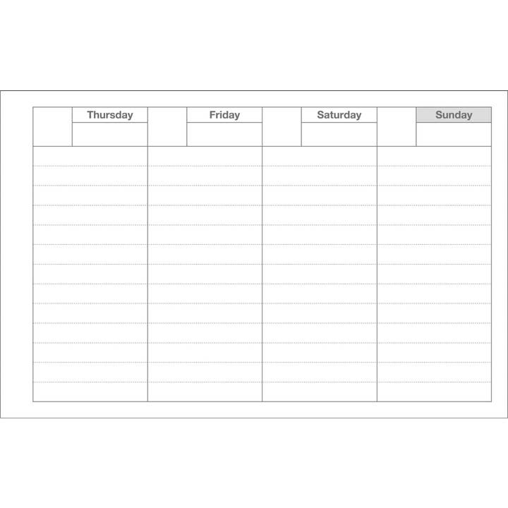 MARK'S Inc. - Wholesale Planner - Dayfree Weekly Schedule