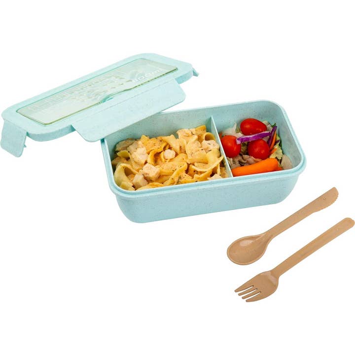 Luciano Gourmet - Wholesale Lunch Bag/Box - Luciano Gourmet Bento Lunch Box with Cutlery Set, 2 col.