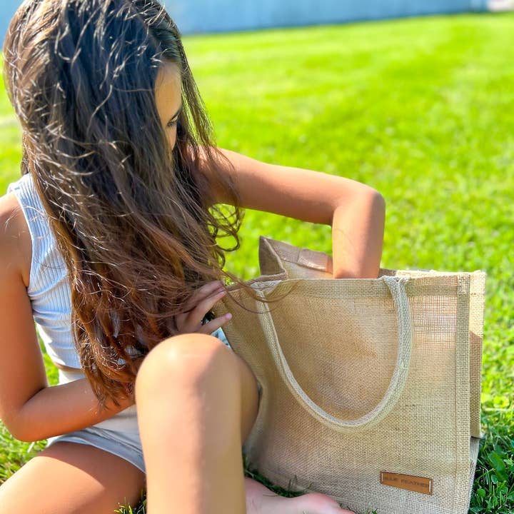 Stile semplice da portare sempre con sé: borsa YUTE media con elegante cotone per la vendita all'ingrosso da parte di BLUE FEATHER BY PAT