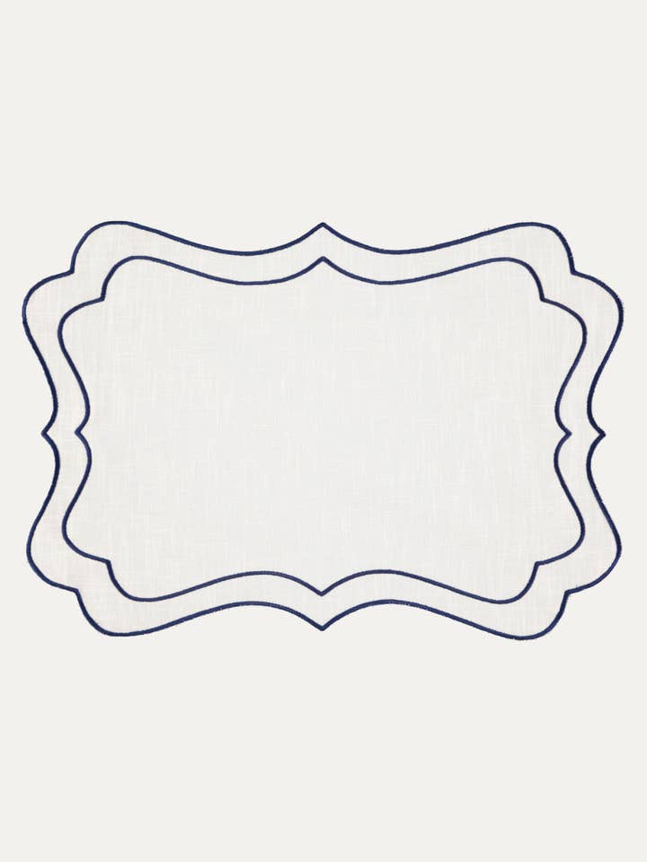 Individual Breeze, rauw met donkerblauw voor wholesale door Mariaida Home