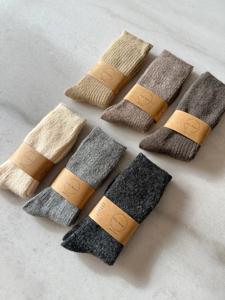 Billy Bamboo – wholesale Strumpor - Dam – Cabin-strumpor i alpackaull7