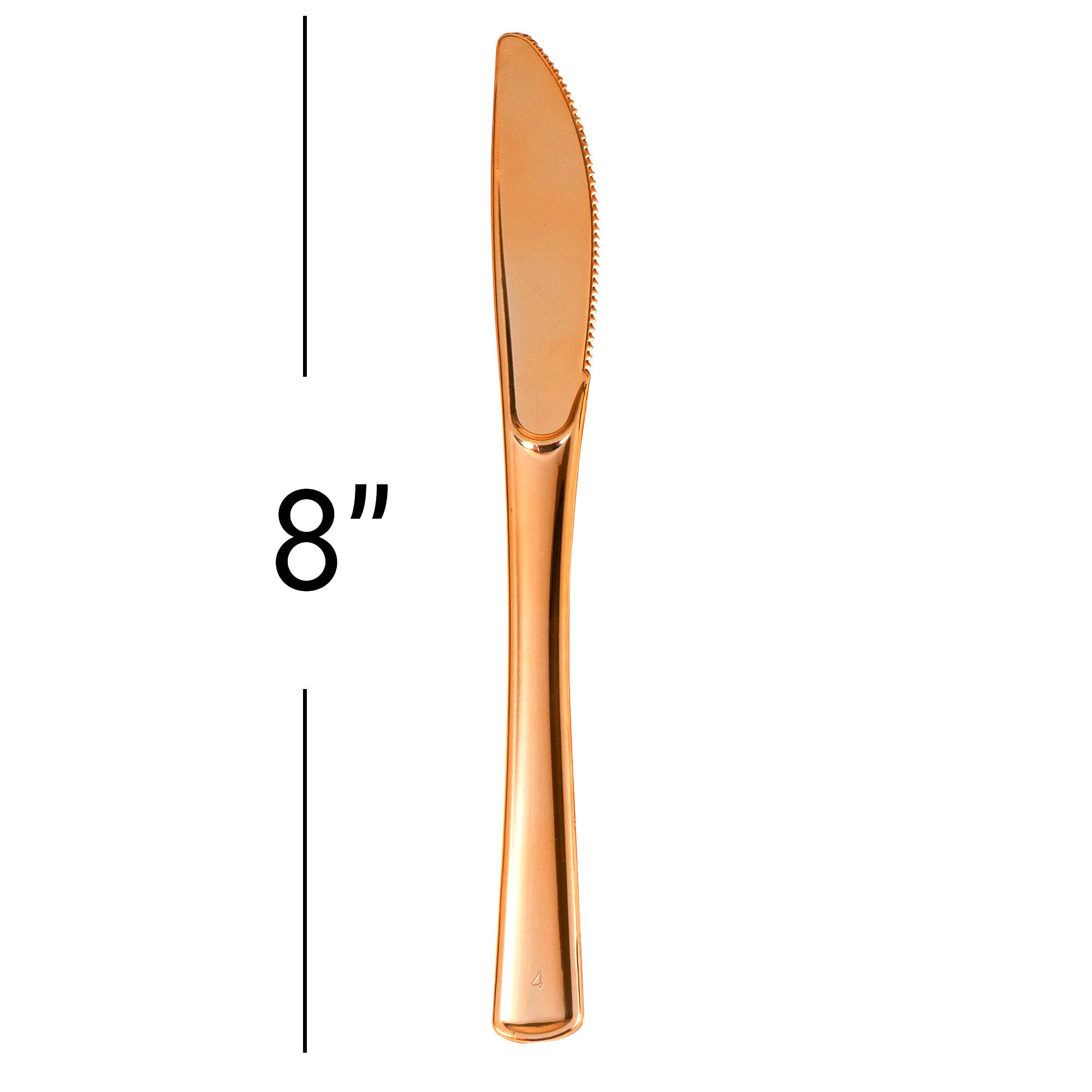 Plastic Premium Knives Set - 50 pcs - Rose Gold for wholesale on Faire2