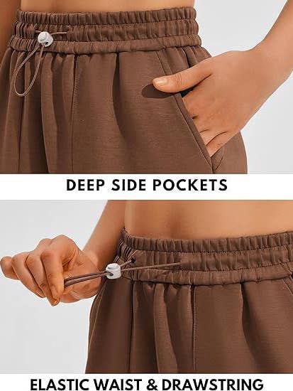 Suhkasana - Wholesale Athletic shorts – Women's - Women's High-Waisted Drawstring Jogger Shorts – Casual Sports Shorts22