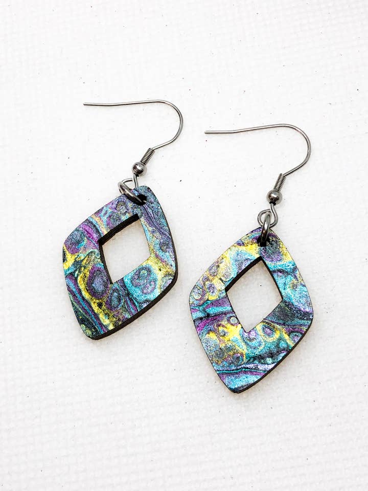 Galaxy Double diamond Earrings for wholesale by Nothing but Glisten