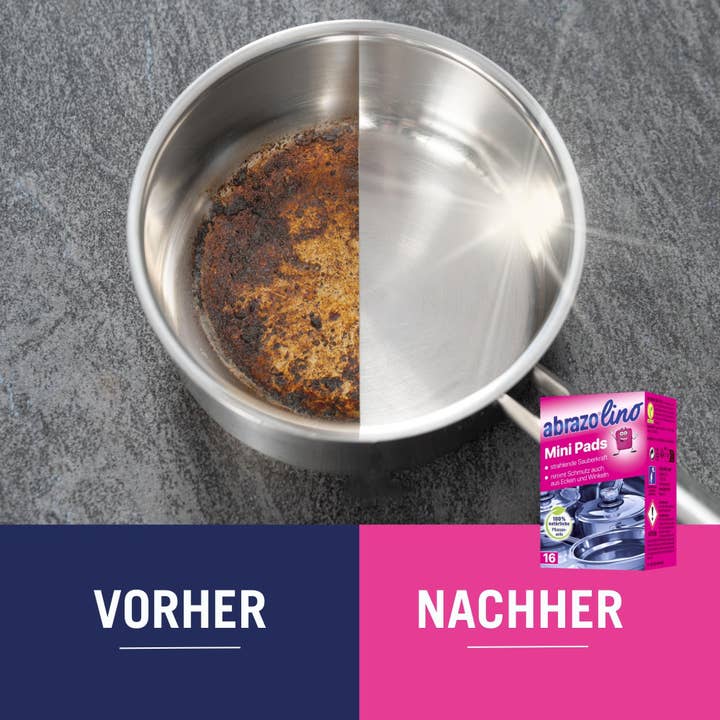 abrazo – Großhandel Reinigungsschwamm – abrazolino Mini Pads - 16 verseifte Reinigungspads, handlich