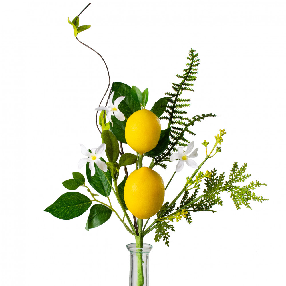 Amber Marie & Company - Wholesale Artificial Flowers - Lemon Pick - Silk Leaves and Flowers Design1